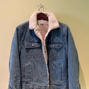 Topshop Cream Sherpa Jacket